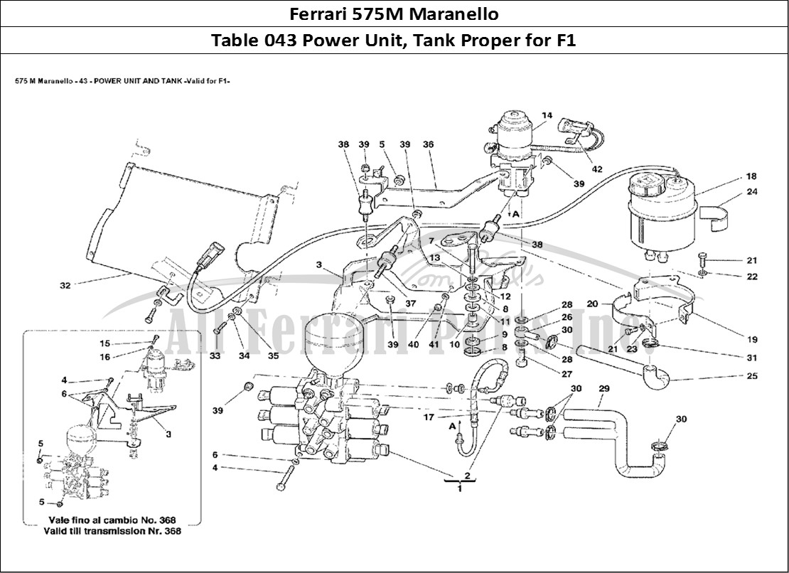 Ferrari Parts Ferrari 575M Maranello Page 043 Power Unit and Tank Valid