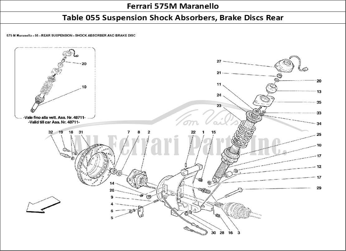 Ferrari Parts Ferrari 575M Maranello Page 055 Rear Suspension Shock Abs