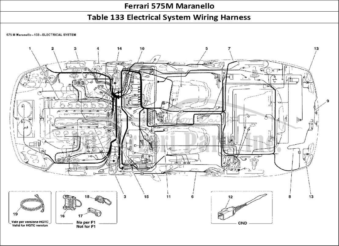 Ferrari Parts Ferrari 575M Maranello Page 133 Electrical System