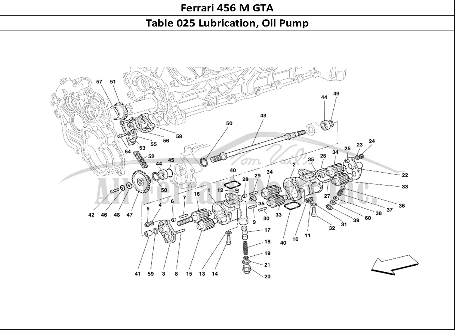 Ferrari Parts Ferrari 456 M GT Page 025 Lubrication - Oil Pumps