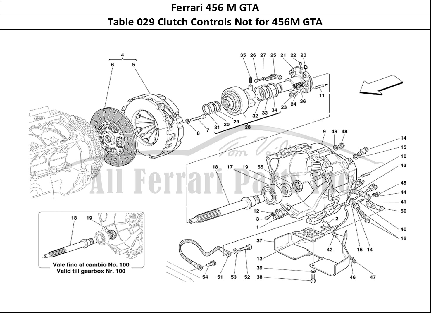 Ferrari Parts Ferrari 456 M GT Page 029 Clutch - Controls -Not fo
