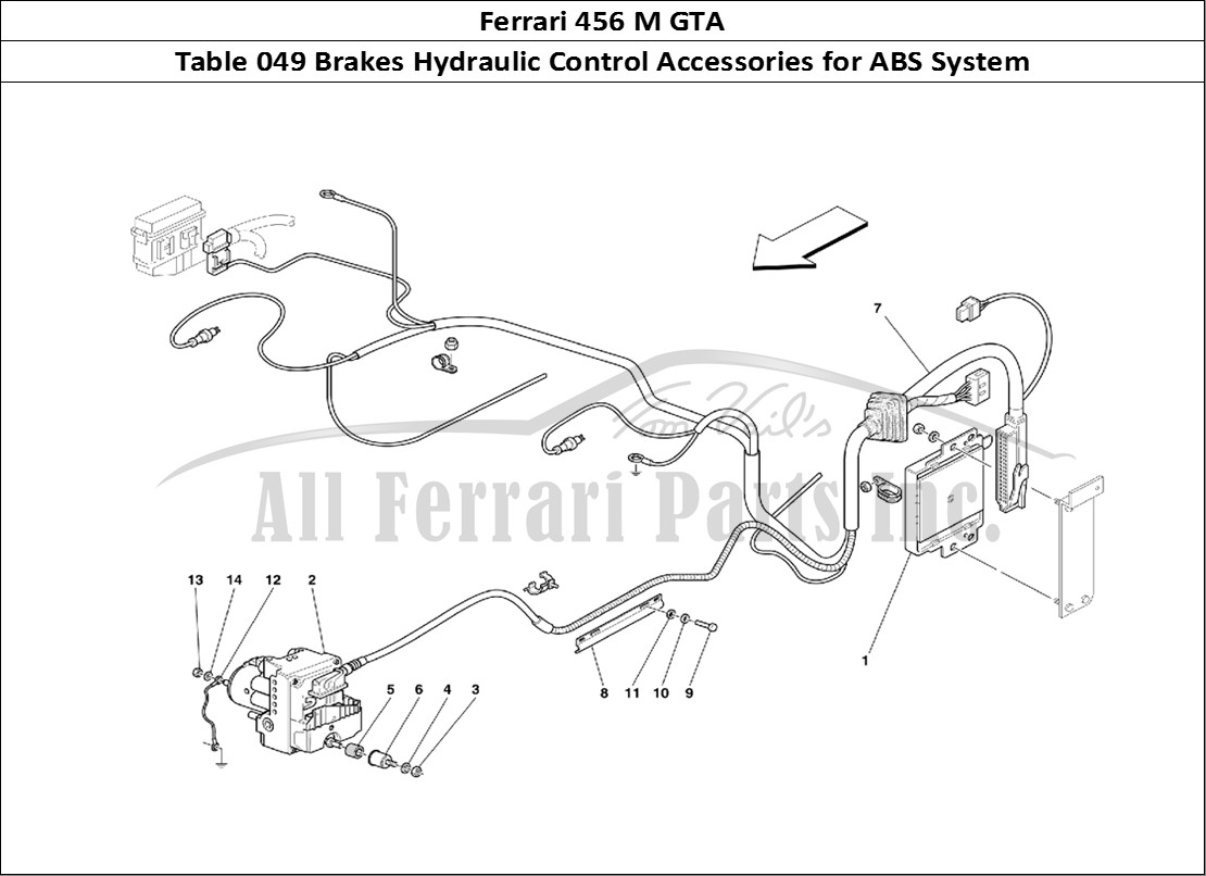 Ferrari Parts Ferrari 456 M GT Page 049 Control Unit and Hydrauli