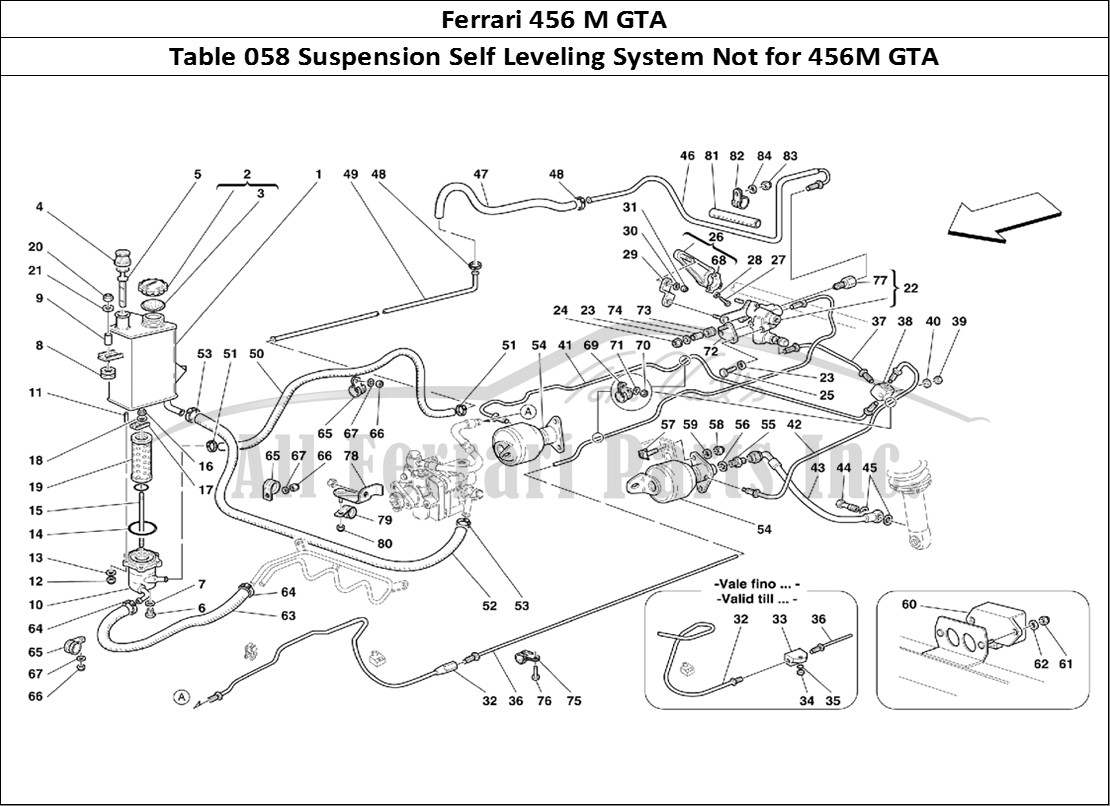 Ferrari Parts Ferrari 456 M GT Page 058 Self-Levelling Suspension