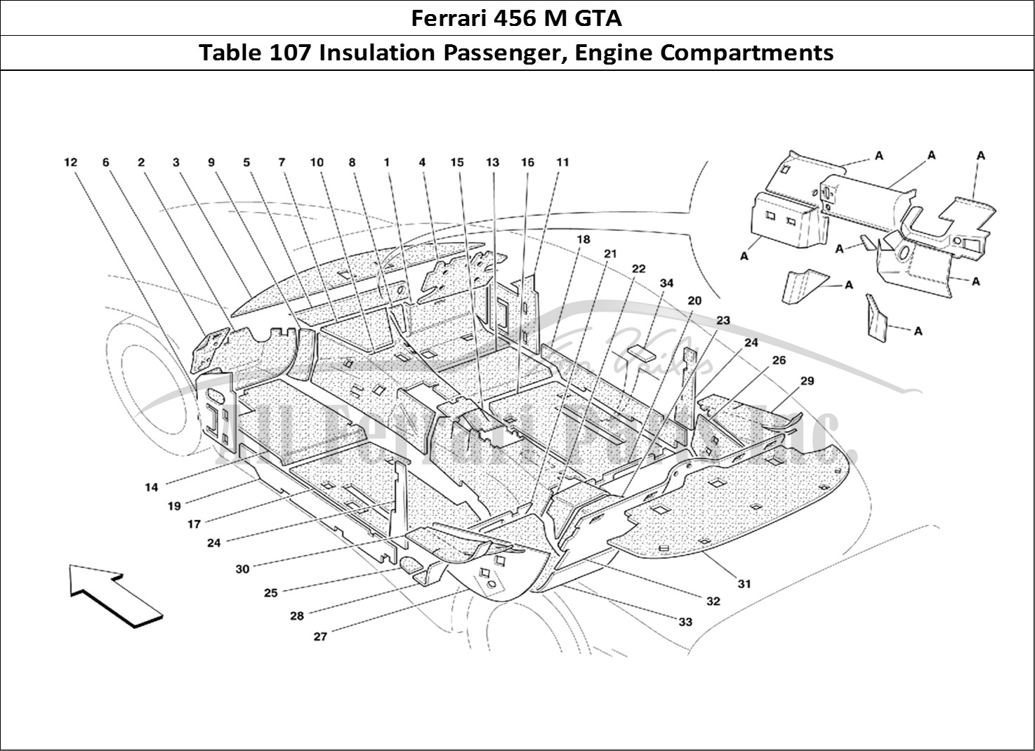 Ferrari Parts Ferrari 456 M GT Page 107 Passengers Compart. and E