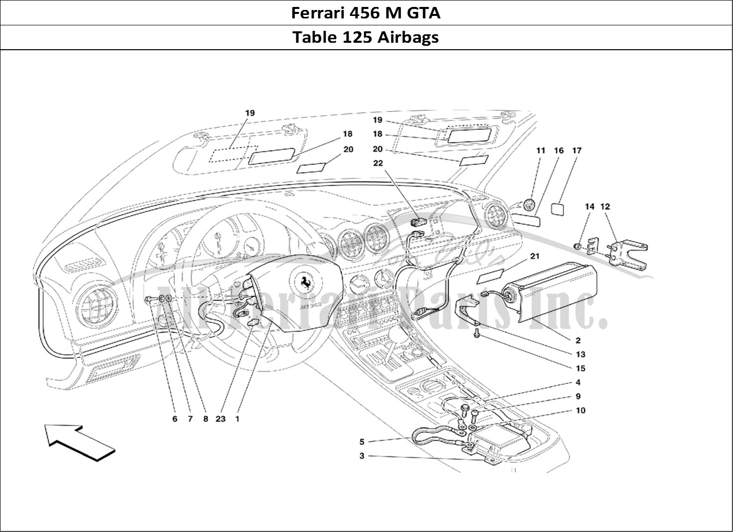 Ferrari Parts Ferrari 456 M GT Page 125 Air-Bags