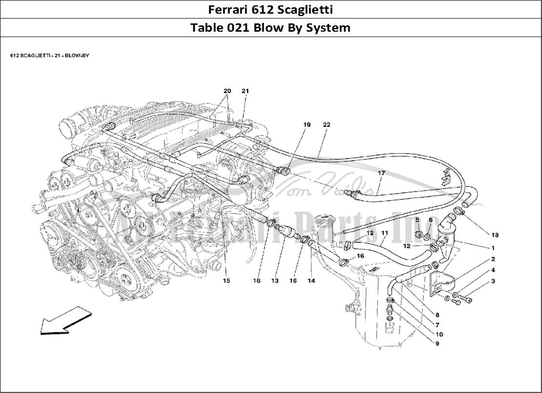 Ferrari Parts Ferrari 612 Scaglietti Page 021 Blow - By System
