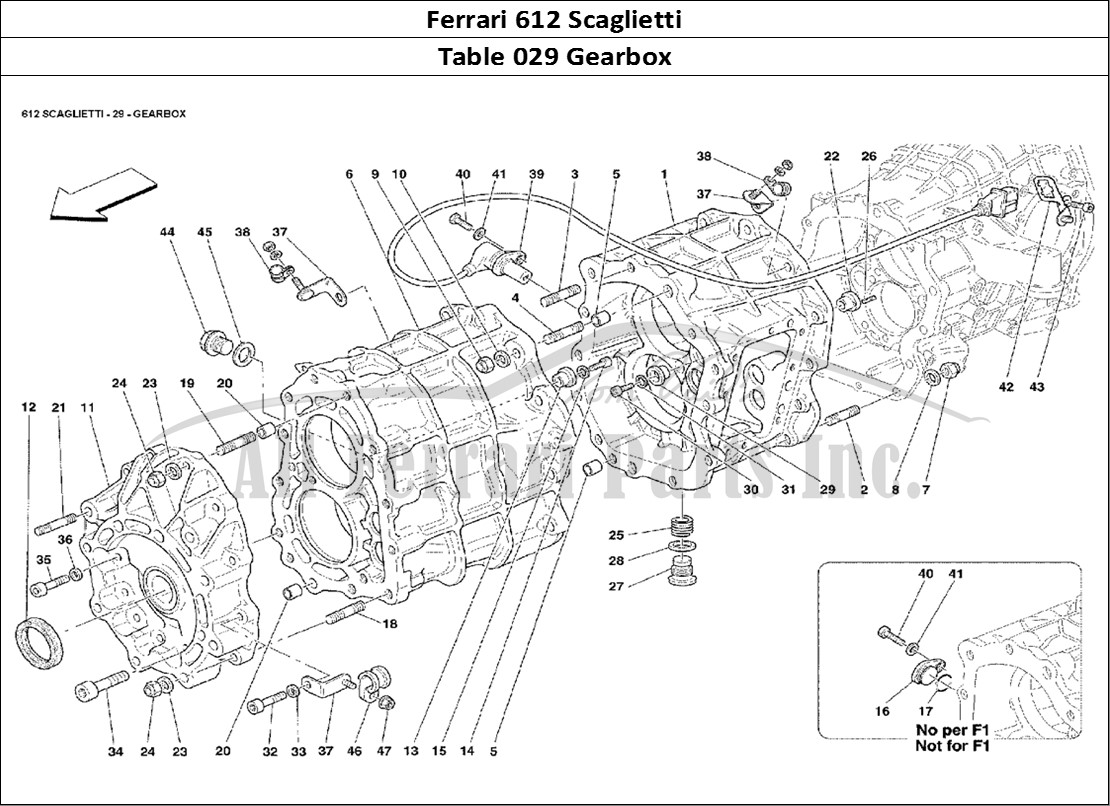 Ferrari Parts Ferrari 612 Scaglietti Page 029 Gearbox