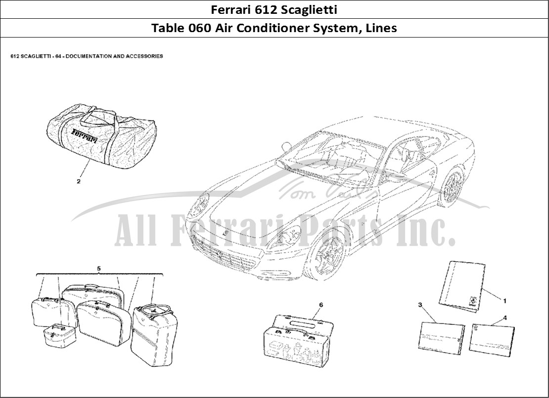 Ferrari Parts Ferrari 612 Scaglietti Page 060 Air Conditioning System: