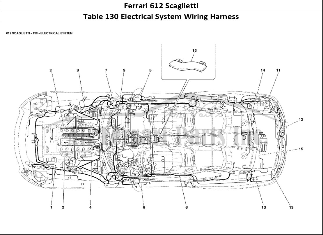 Ferrari Parts Ferrari 612 Scaglietti Page 130 Electrical System