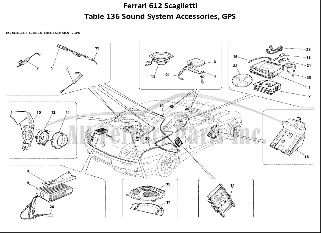 Ferrari Parts Ferrari 612 Scaglietti Page 136 Stereo Equipment - GPS