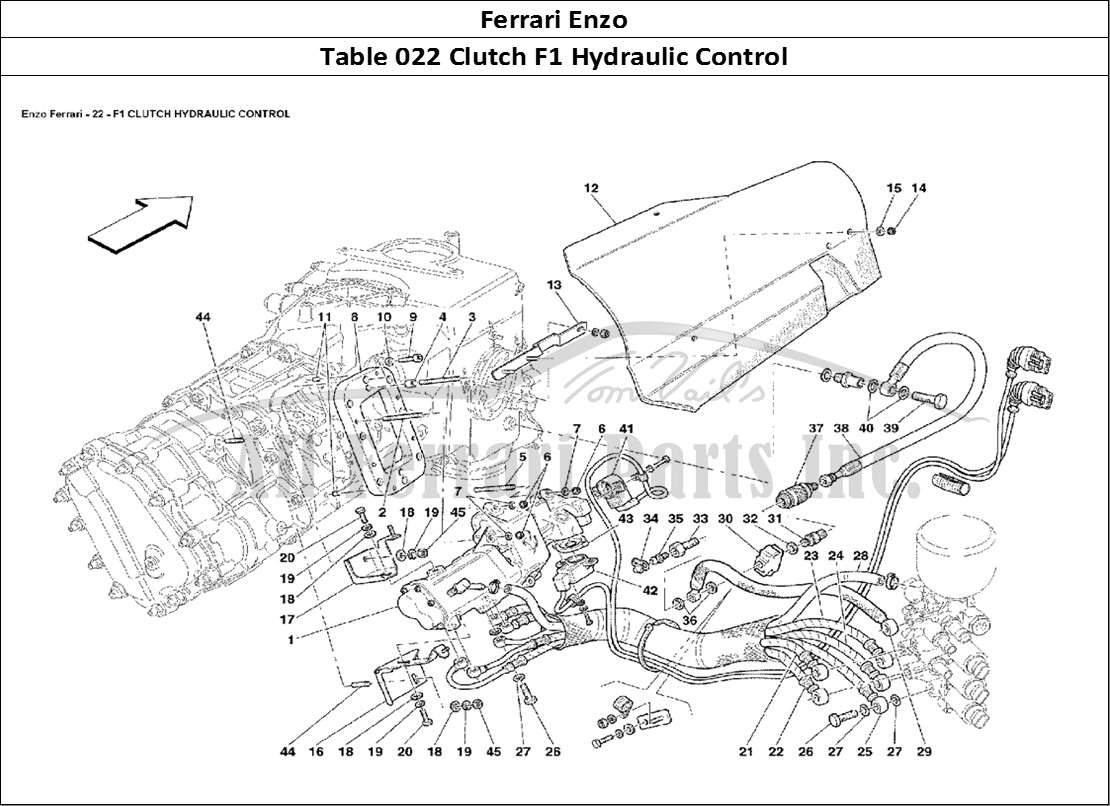 Ferrari Parts Ferrari Enzo Page 022 F1 Clutch Hydraulic Contr