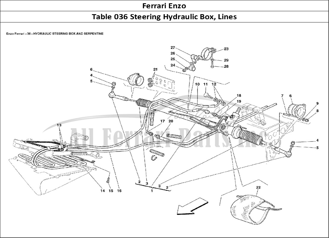 Ferrari Parts Ferrari Enzo Page 036 Hydraulic Steering Box an