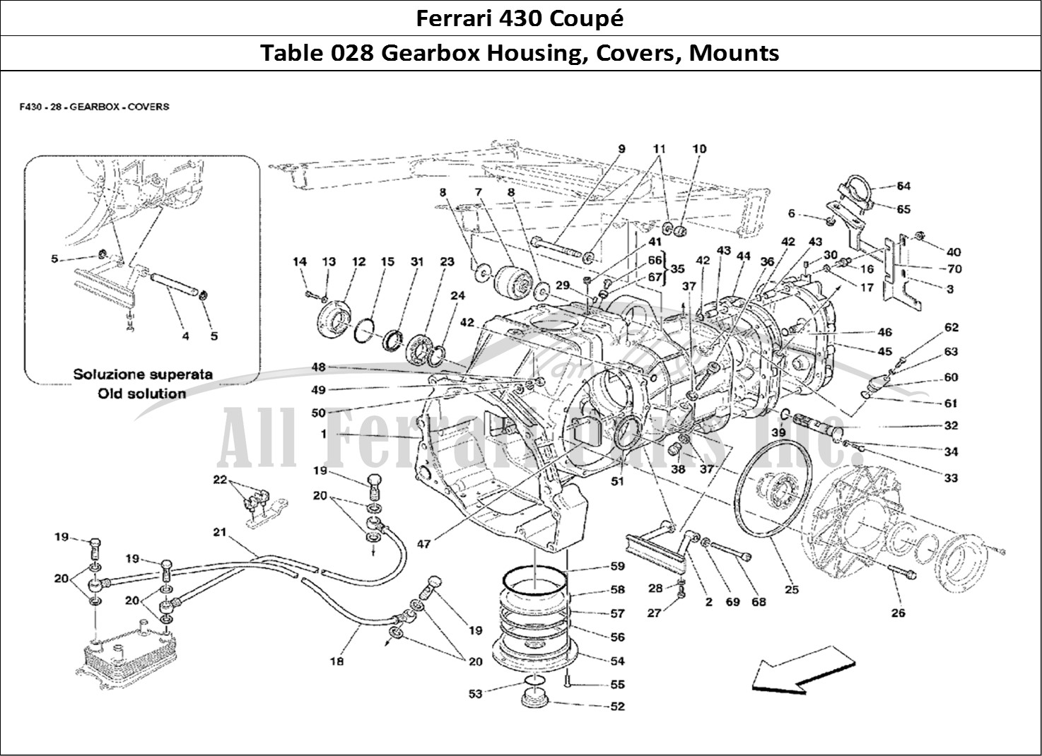 Ferrari Parts Ferrari 430 Coup Page 028 Gearbox - Covers