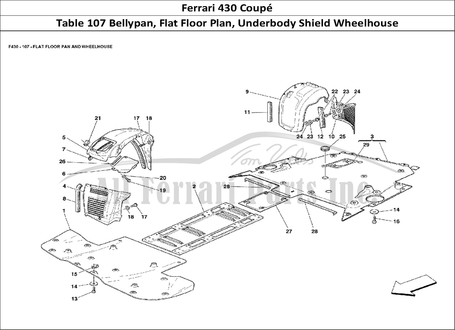 Ferrari Parts Ferrari 430 Coup Page 107 Flat Floor Pan and Wheelh