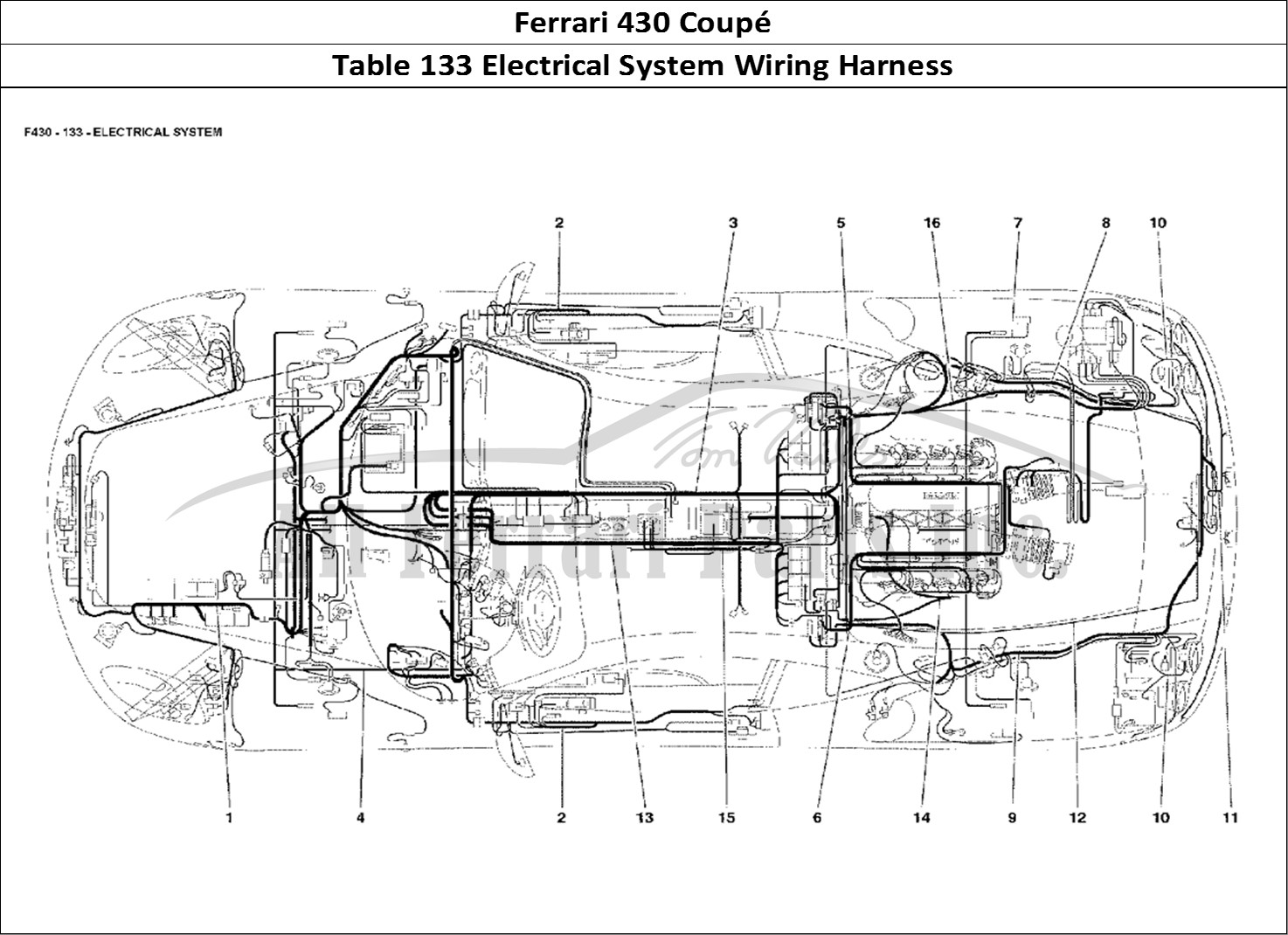 Ferrari Parts Ferrari 430 Coup Page 133 Electrical System
