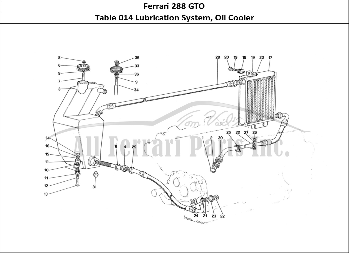 Ferrari Parts Ferrari 288 GTO Page 014 Lubrication System