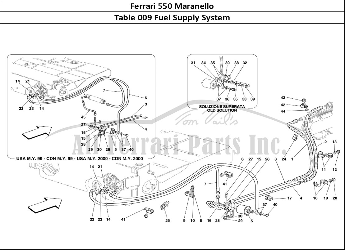 Ferrari Parts Ferrari 550 Maranello Page 009 Fuel Supply System