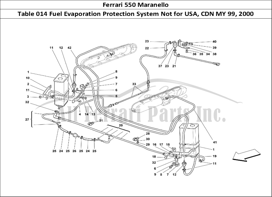 Ferrari Parts Ferrari 550 Maranello Page 014 Antievaporation Device -N