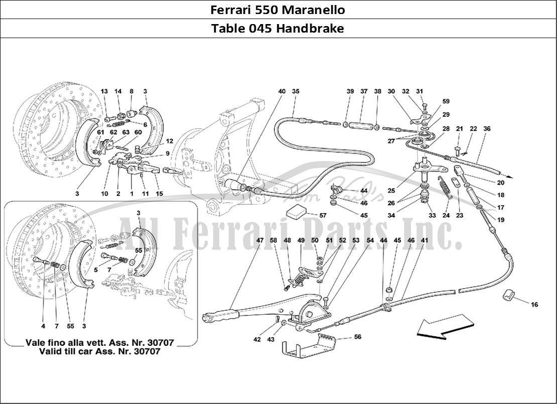 Ferrari Parts Ferrari 550 Maranello Page 045 Hand-Brake Control
