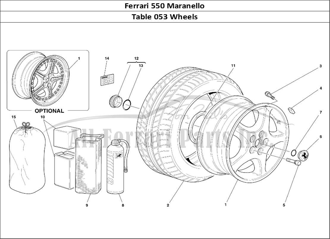 Ferrari Parts Ferrari 550 Maranello Page 053 Wheels