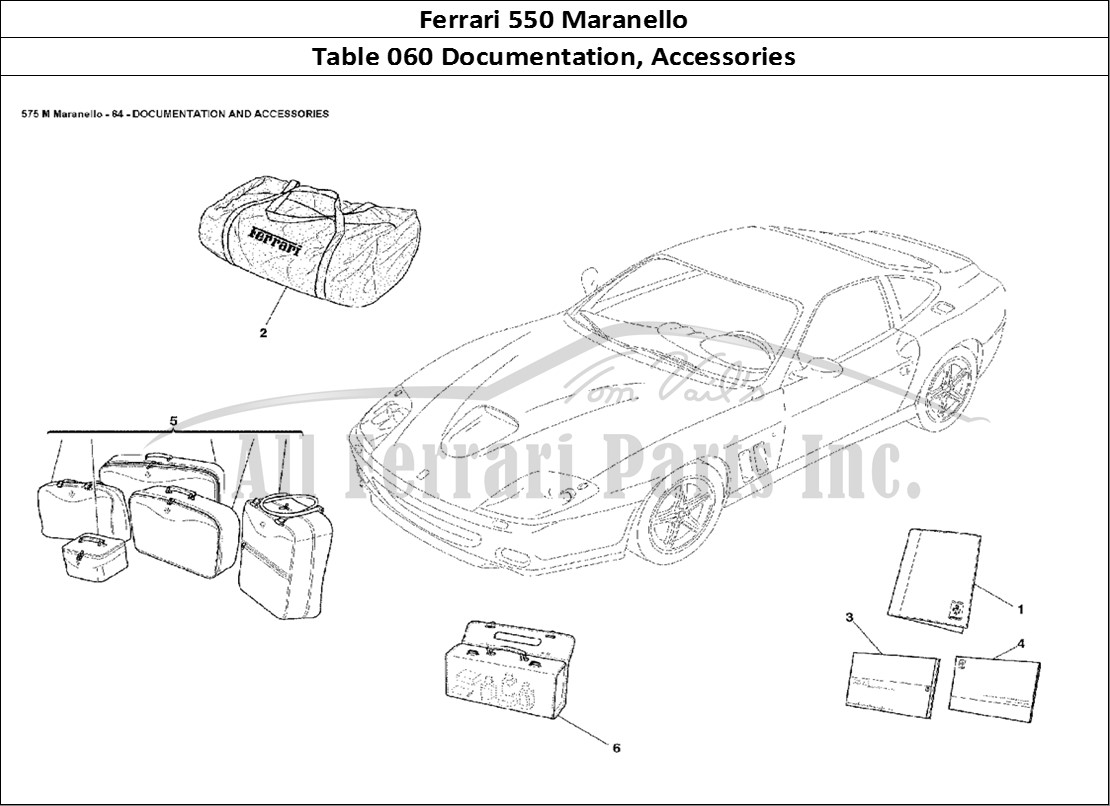 Ferrari Parts Ferrari 550 Maranello Page 060 Documentation and Accesso
