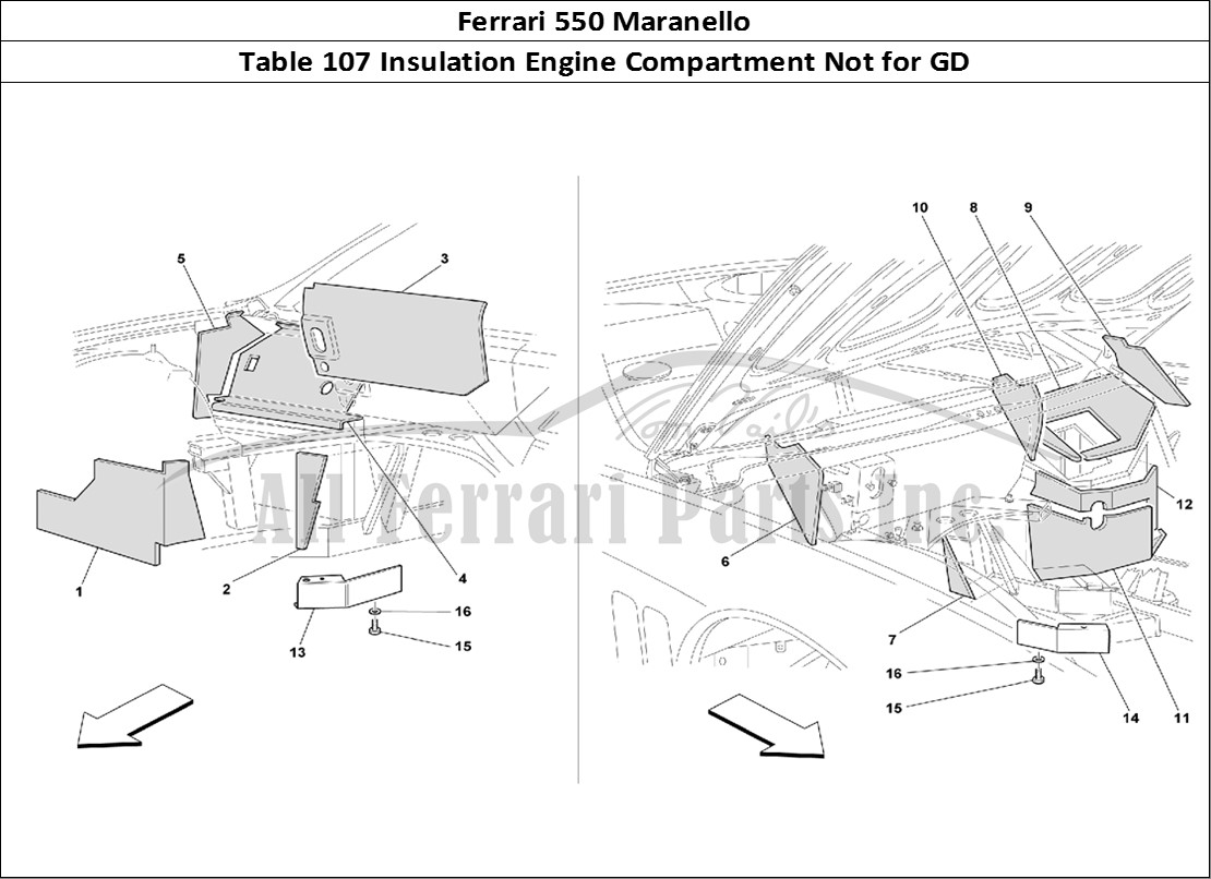 Ferrari Parts Ferrari 550 Maranello Page 107 Engine Compartment Fire-P