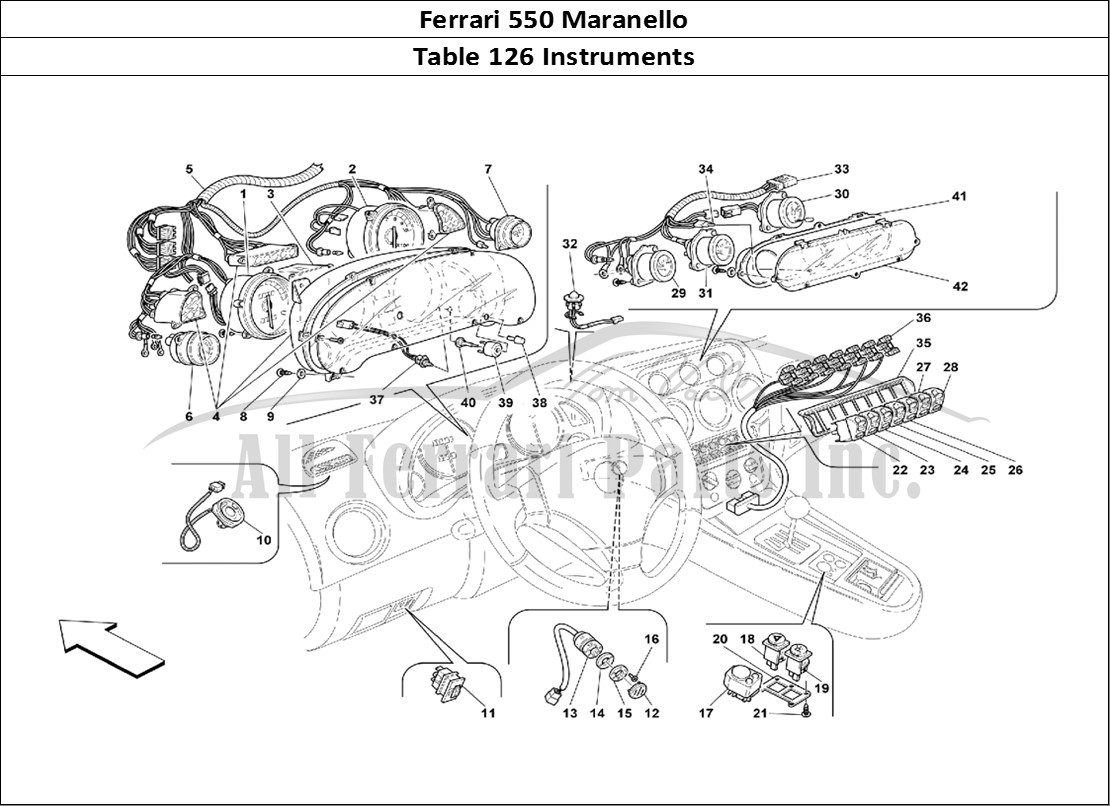 Ferrari Parts Ferrari 550 Maranello Page 126 Instruments