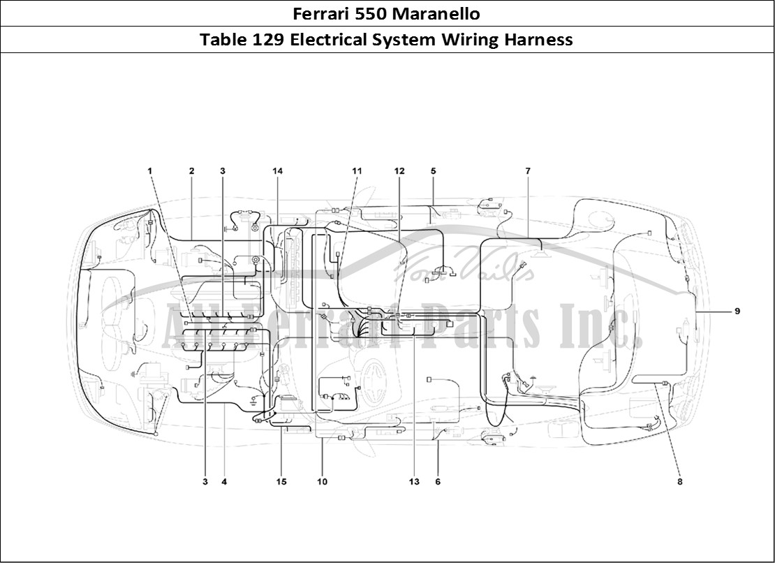 Ferrari Parts Ferrari 550 Maranello Page 129 Electrical System