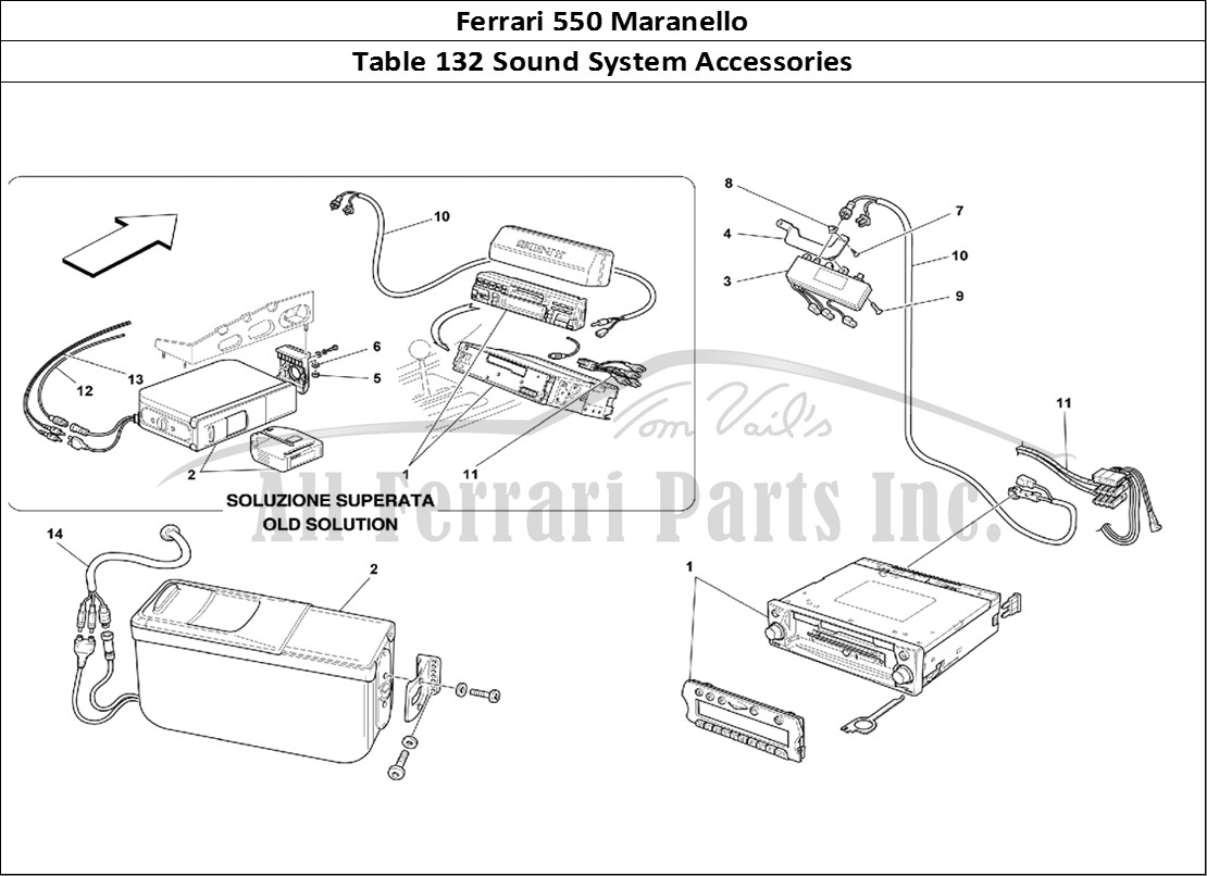 Ferrari Parts Ferrari 550 Maranello Page 132 Stereo Equipment