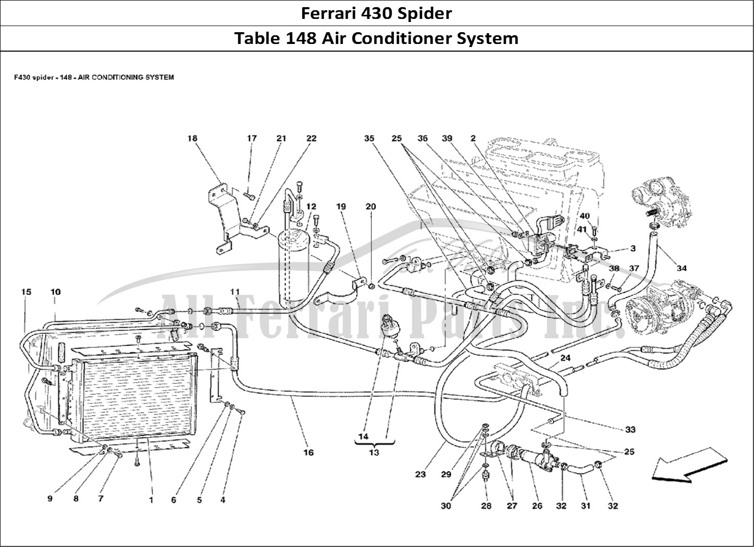 Ferrari Parts Ferrari 430 Spider Page 148 Air Conditioning System