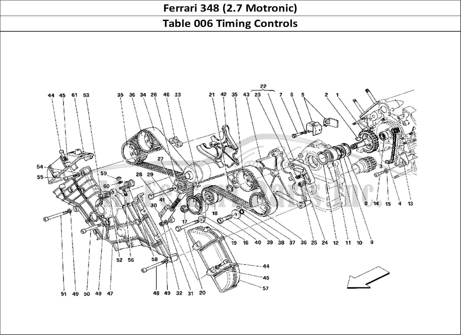 Ferrari Parts Ferrari 348 (2.7 Motronic) Page 006 Timing - Controls