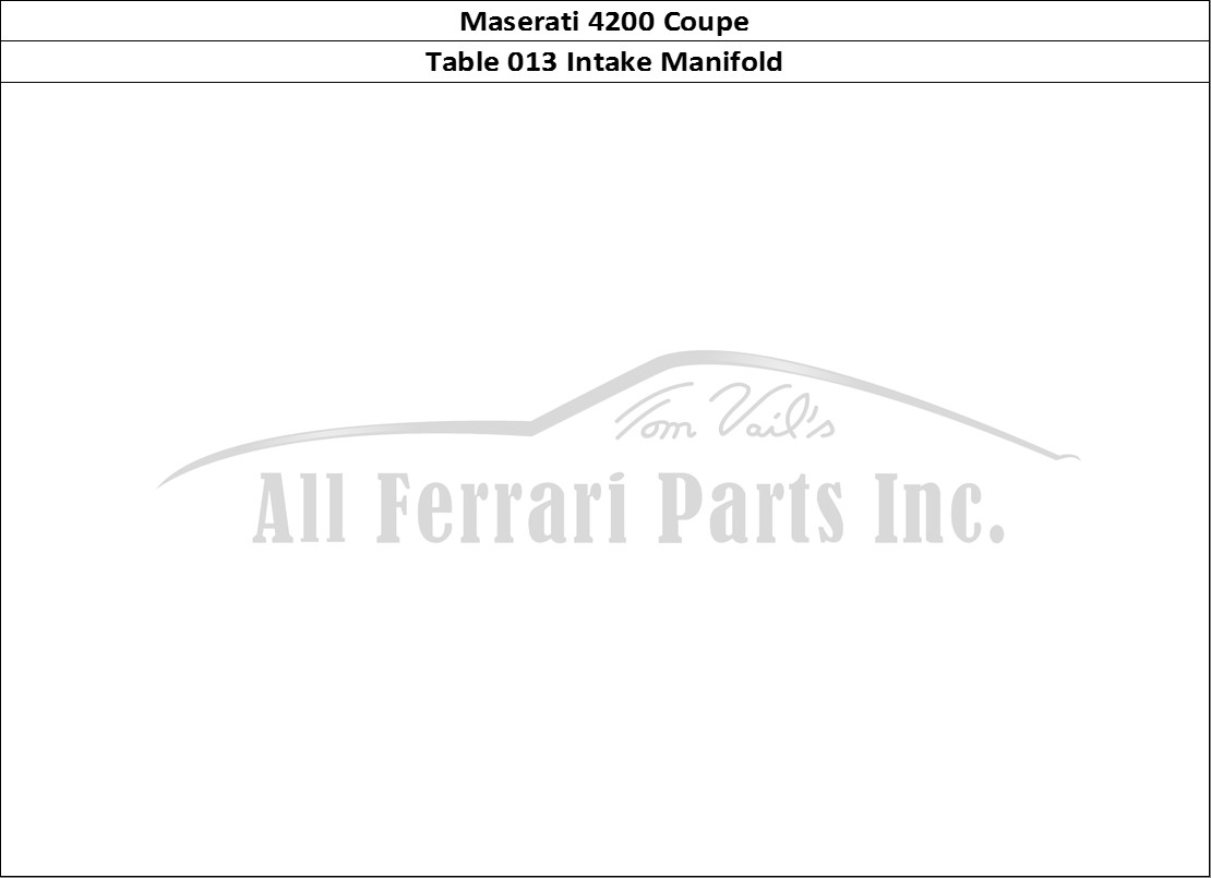 Ferrari Parts Maserati 4200 Coupe Page 013 Air Intake Manifold