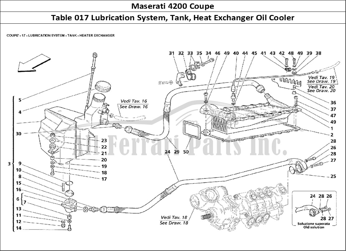 Ferrari Parts Maserati 4200 Coupe Page 017 Lubrication System - Tank