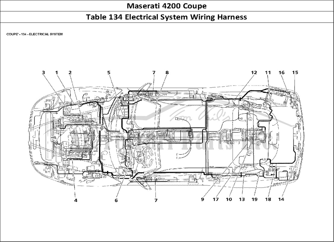 Ferrari Parts Maserati 4200 Coupe Page 134 Electrical System