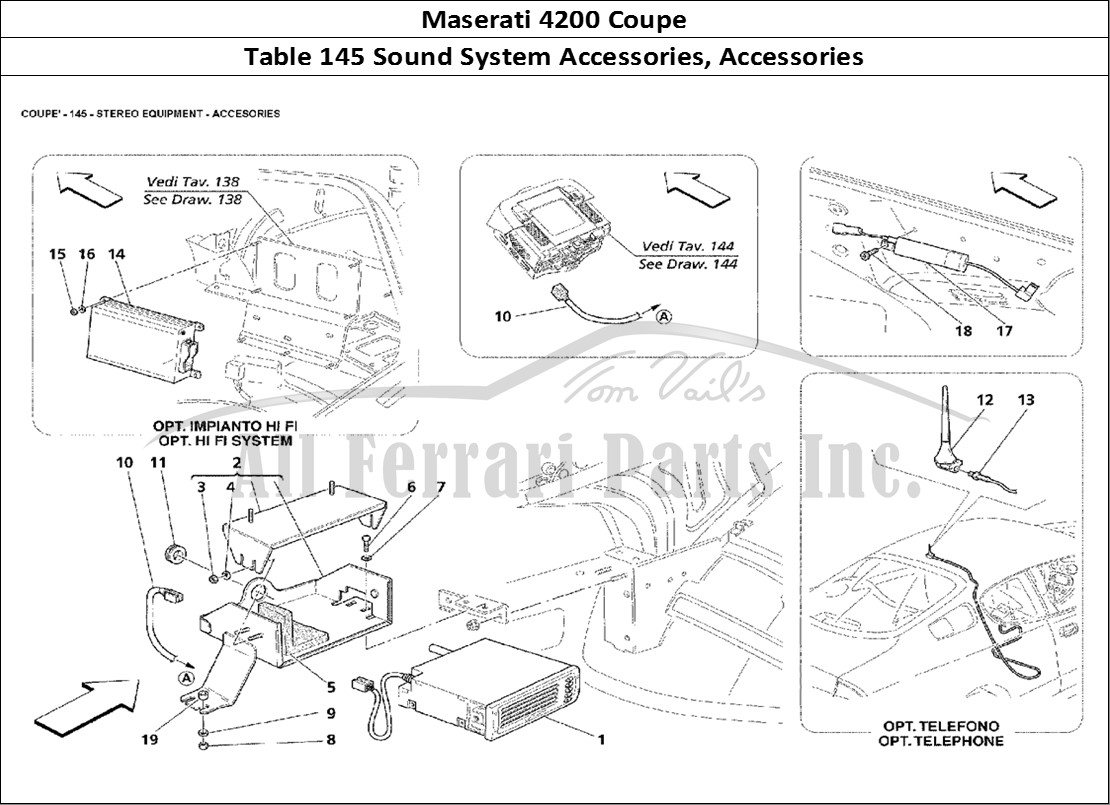Ferrari Parts Maserati 4200 Coupe Page 145 Stereo Equipment - Acceso