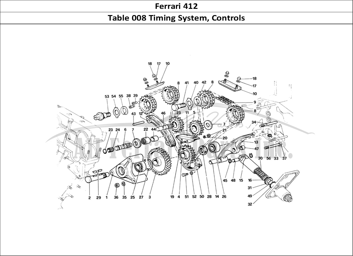 Ferrari Parts Ferrari 412 (Mechanical) Page 008 Timing System - Controls