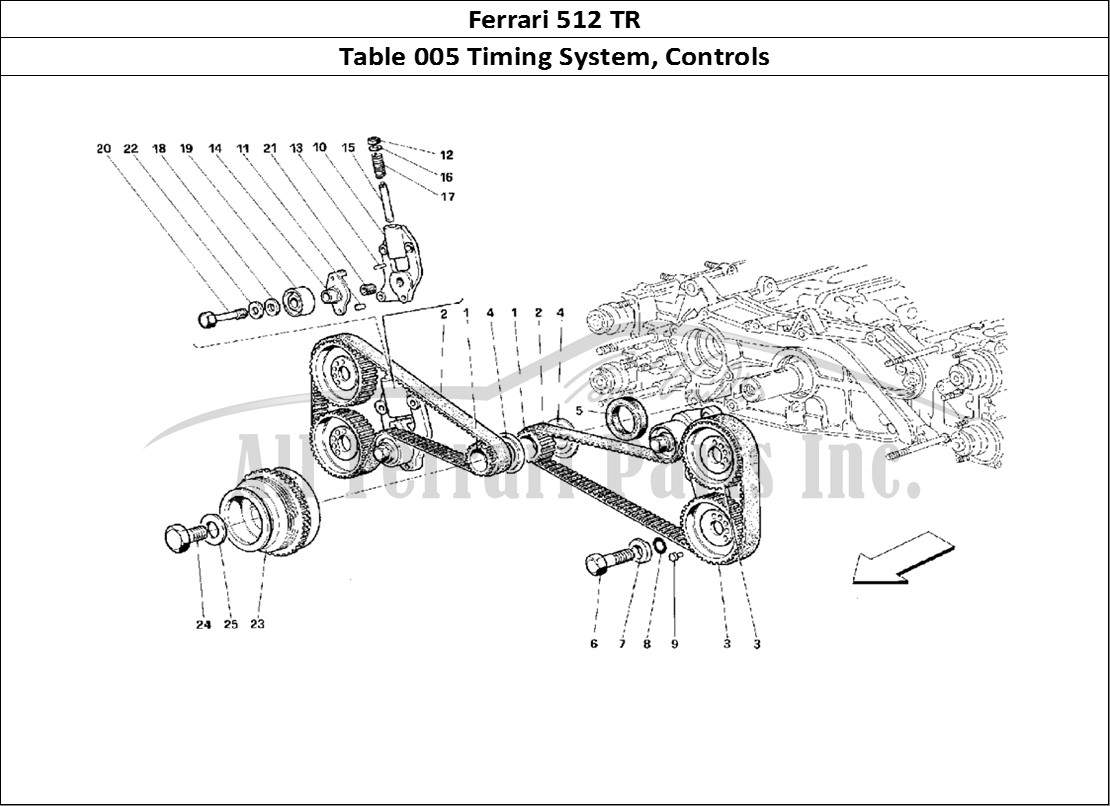 Ferrari Parts Ferrari 512 TR Page 005 Timing System - Controls