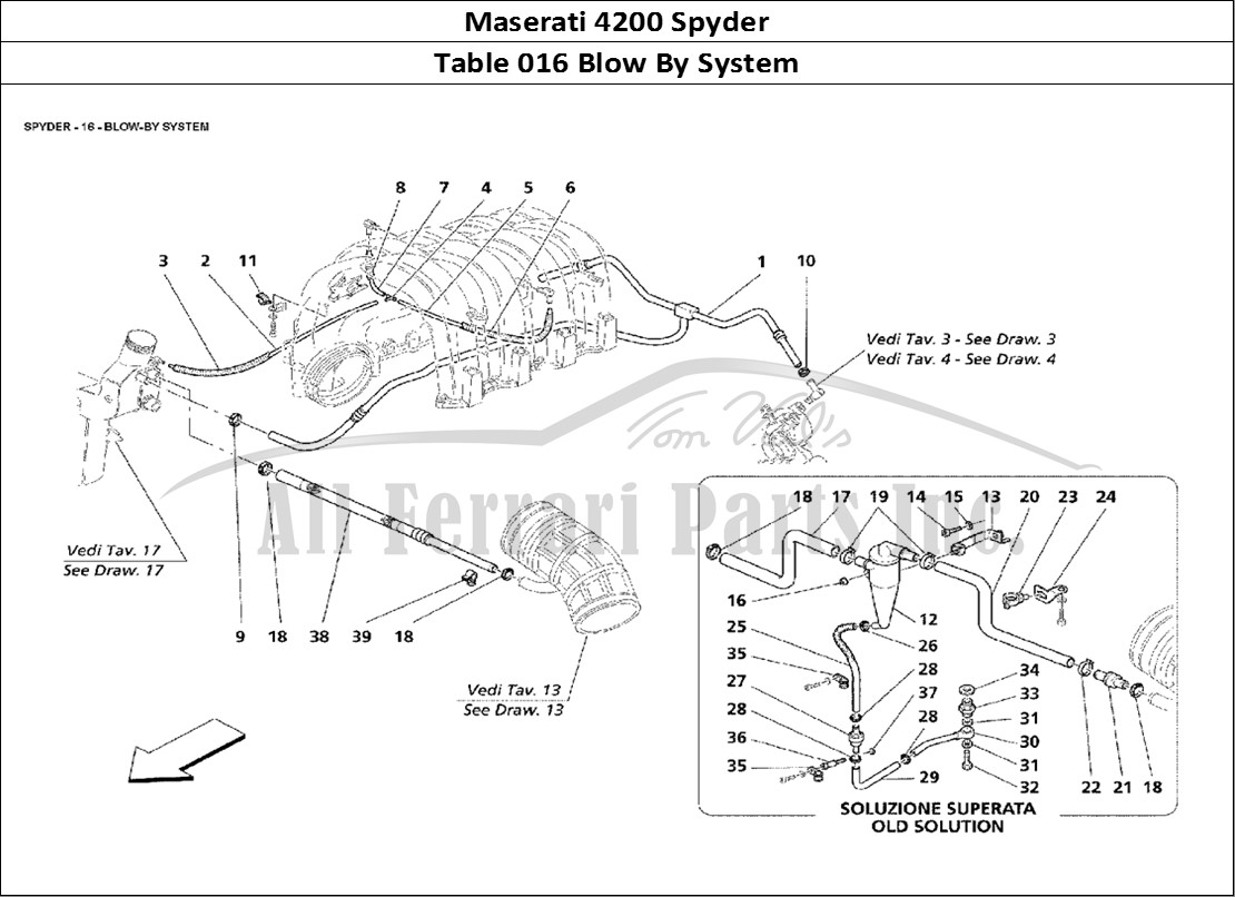 Ferrari Parts Maserati 4200 Spyder Page 016 Blow - By System