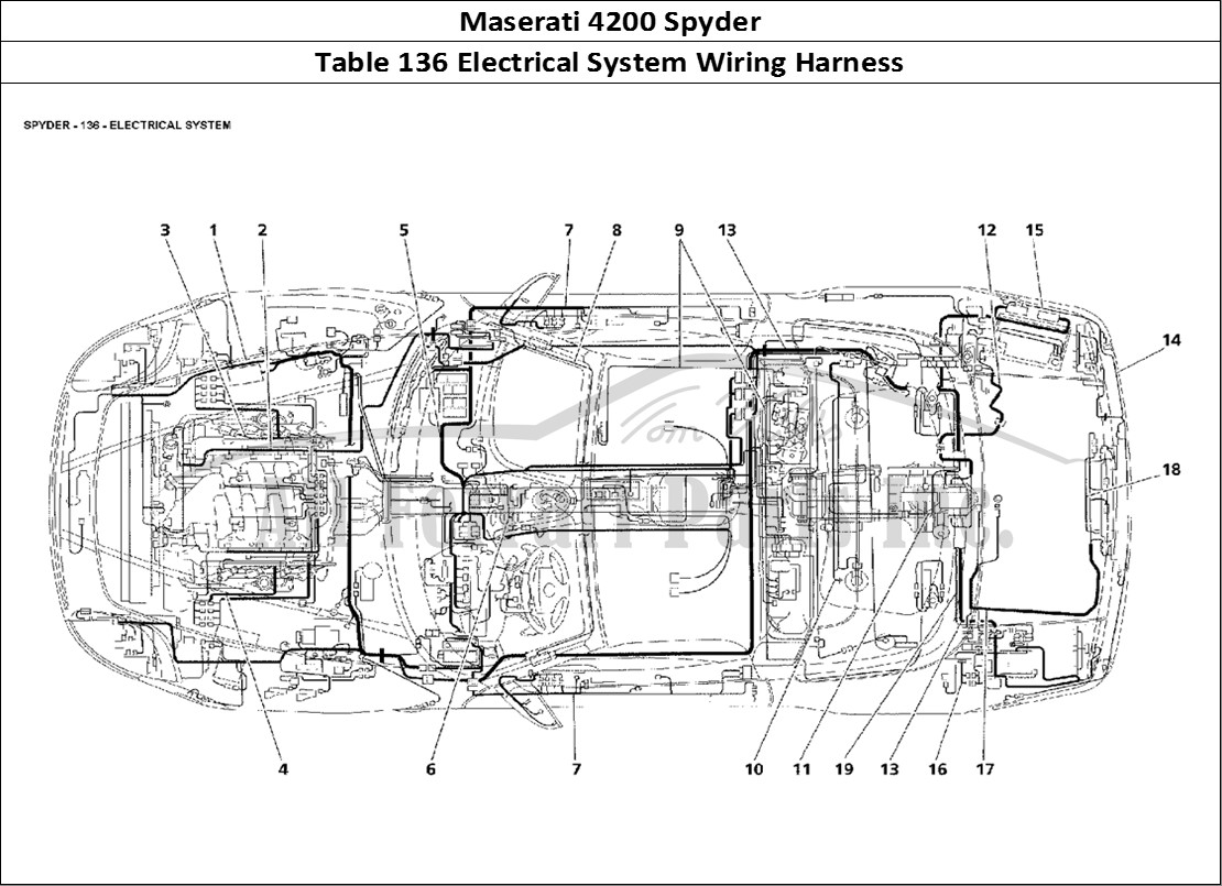 Ferrari Parts Maserati 4200 Spyder Page 136 Electrical System