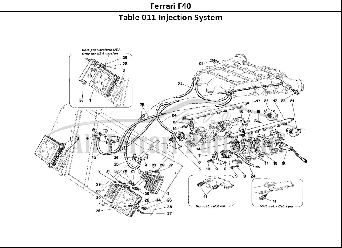 Ferrari Parts Ferrari F40 Page 011 Injection Device
