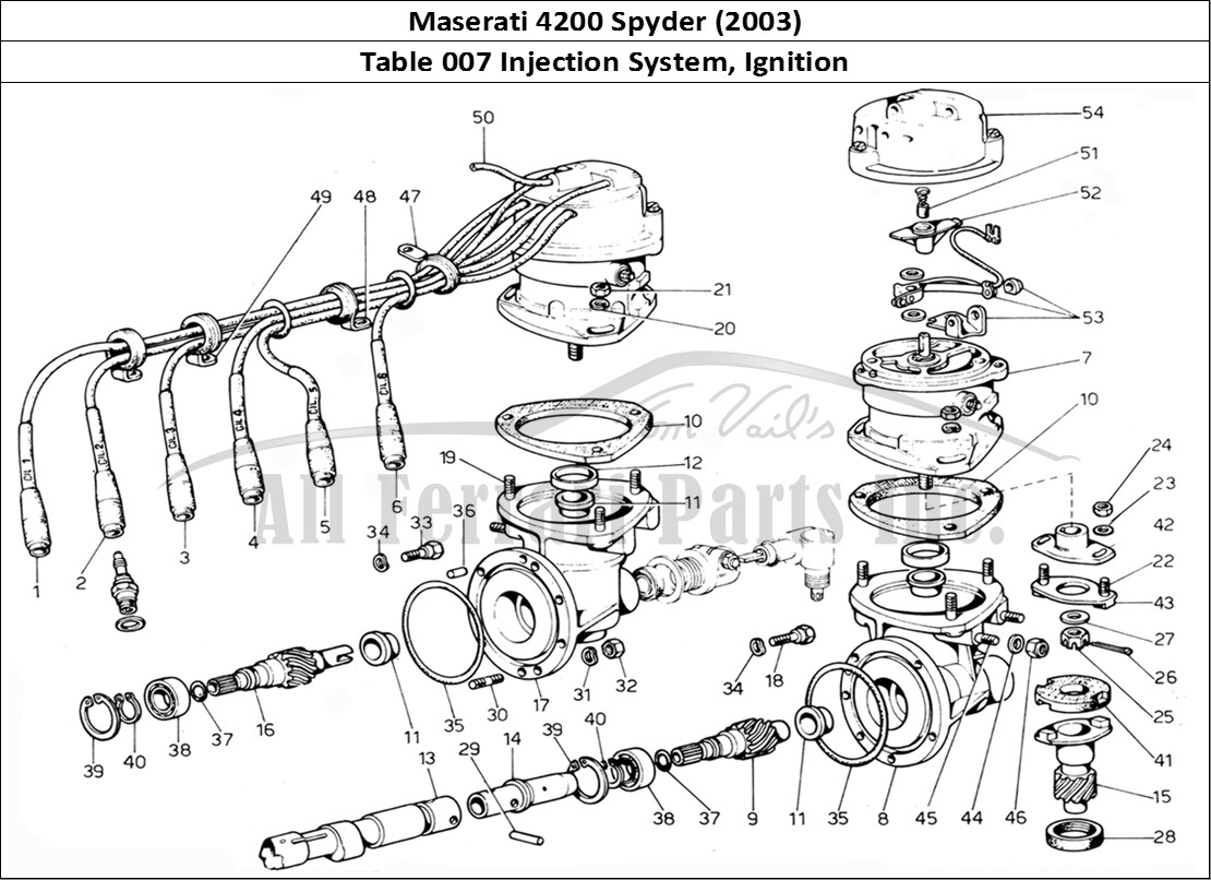 Ferrari Parts Maserati 4200 Spyder (2003) Page 007 Injection Device - Igniti