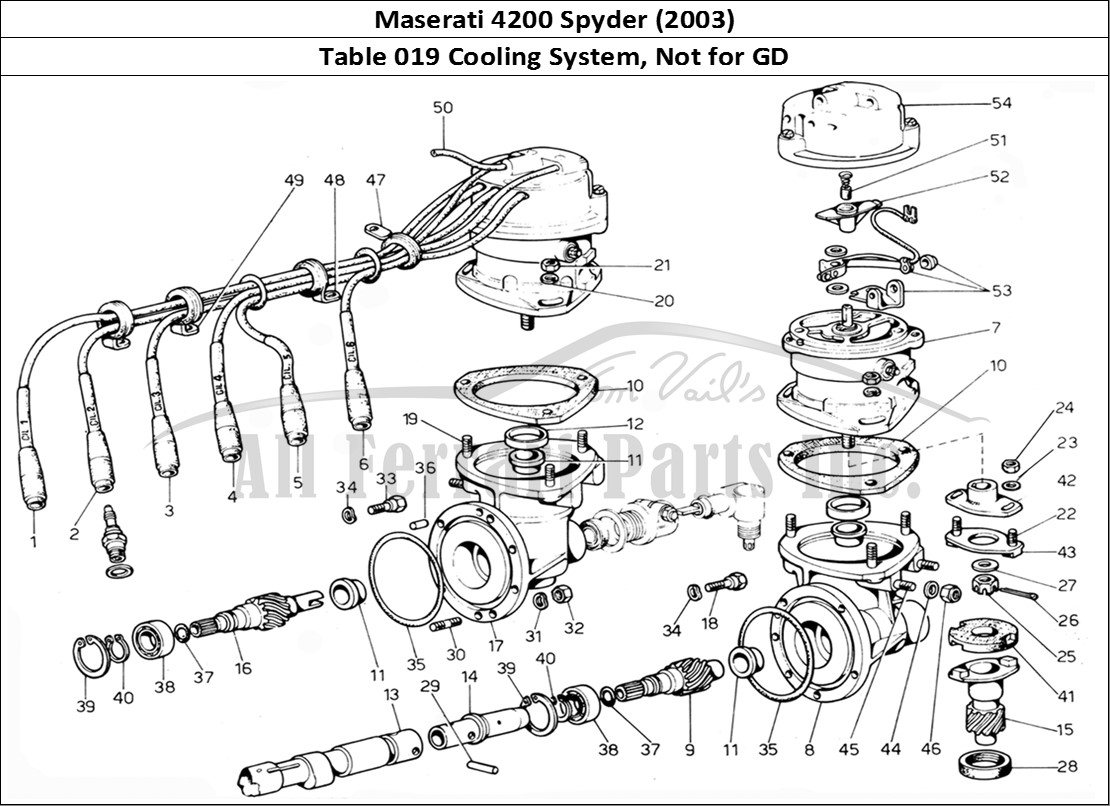 Ferrari Parts Maserati 4200 Spyder (2003) Page 019 Nourice - Cooling System