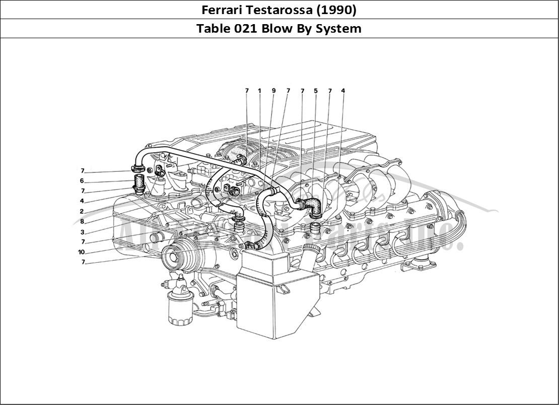 Ferrari Parts Ferrari Testarossa (1990) Page 021 Blow - By
