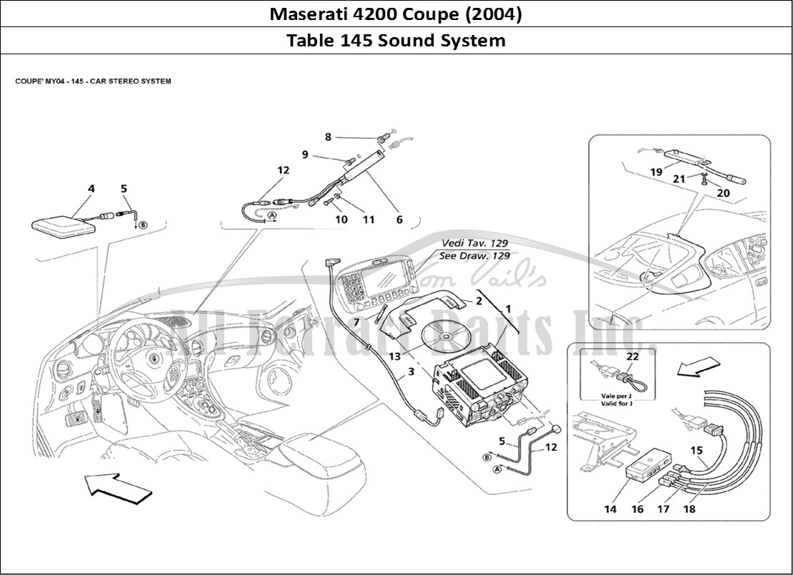 Ferrari Parts Maserati 4200 Coupe (2004) Page 145 Car Stereo System