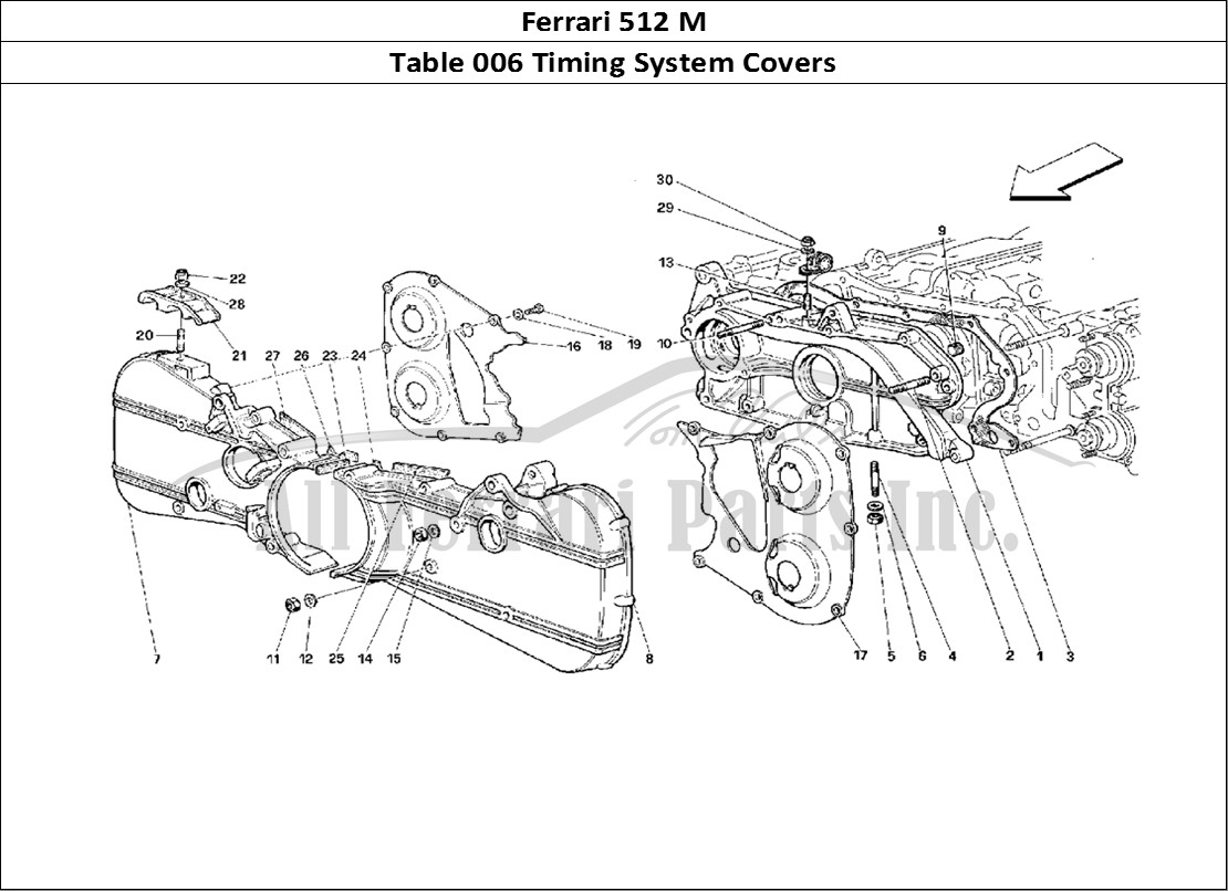 Ferrari Parts Ferrari 512 M Page 006 Timing System - Covers