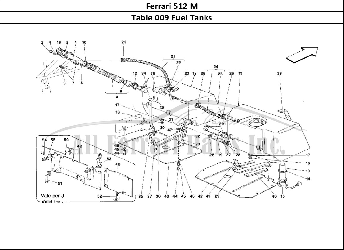 Ferrari Parts Ferrari 512 M Page 009 Fuel Tanks