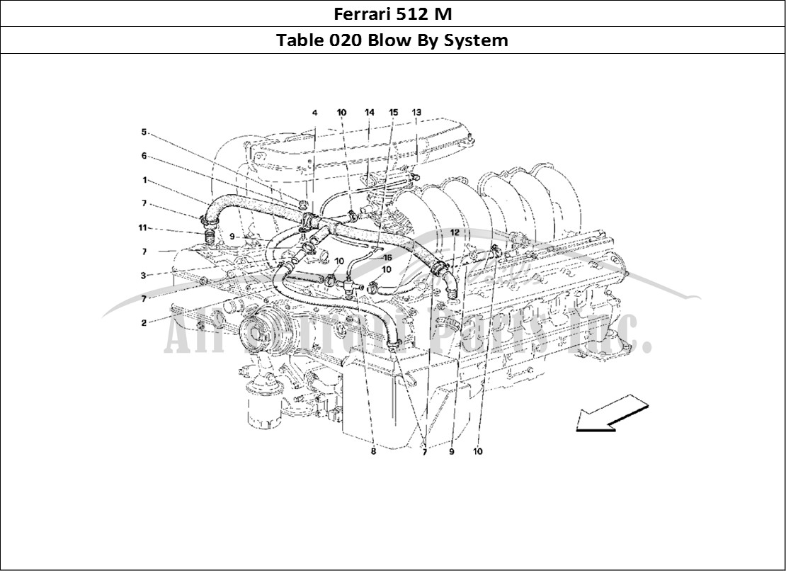 Ferrari Parts Ferrari 512 M Page 020 Blow - By System