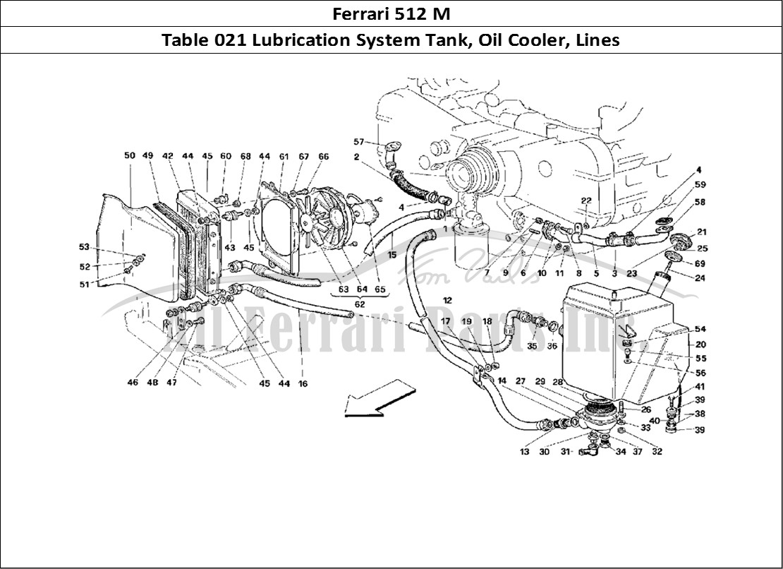 Ferrari Parts Ferrari 512 M Page 021 Lubrication