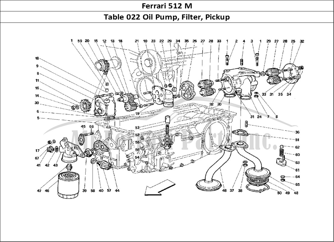 Ferrari Parts Ferrari 512 M Page 022 Lubrication - Pumps and O