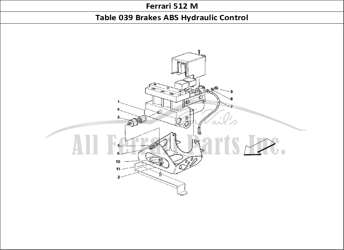 Ferrari Parts Ferrari 512 M Page 039 ABS Hydraulic Control Uni